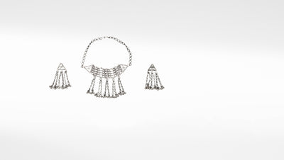 Silver  Fillippa Necklace Set