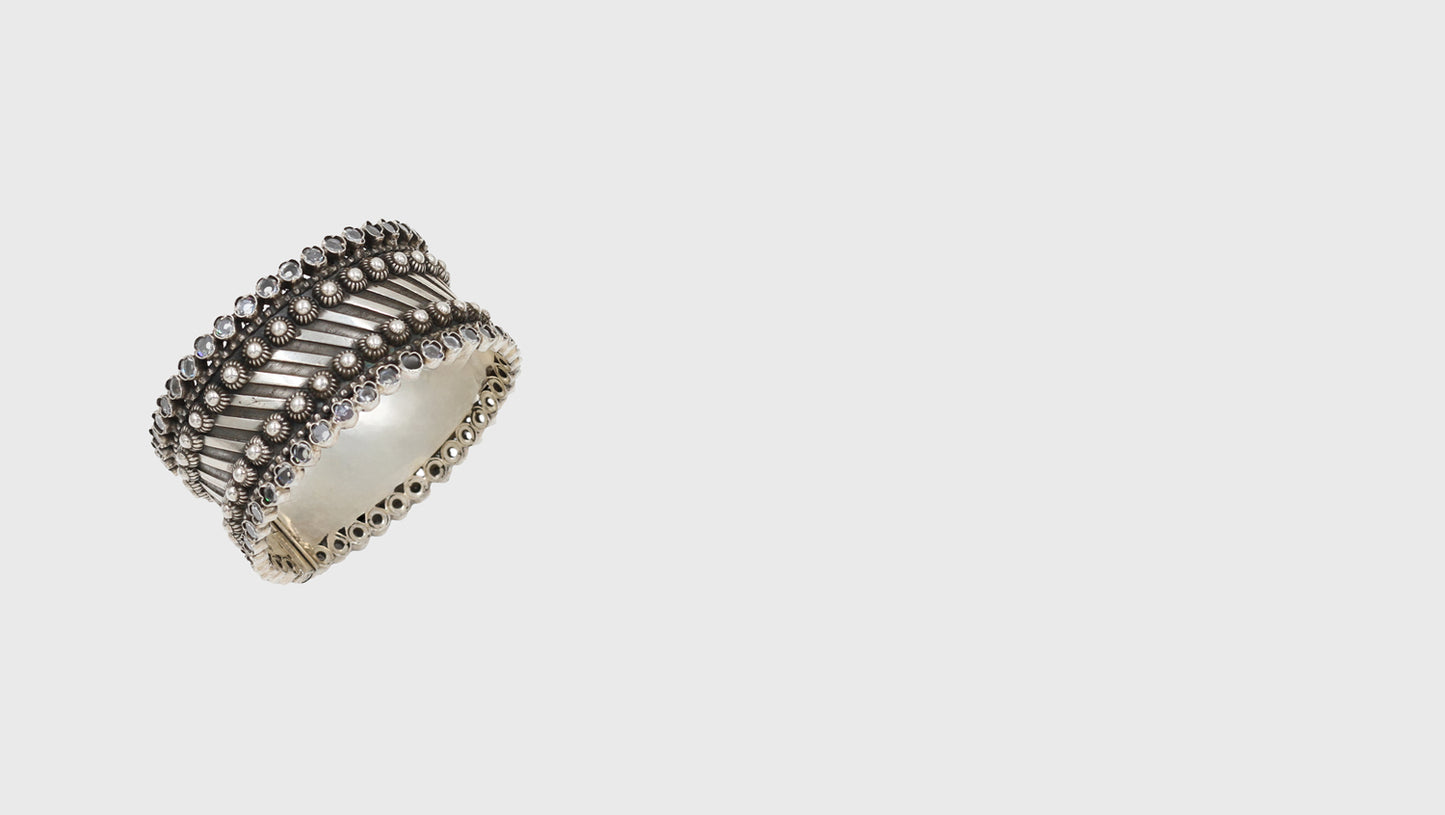 Sangeeta Boochra's Masterpiece: Timeless Silver Bangle