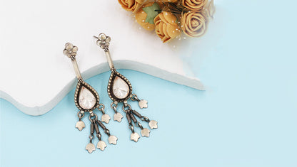 Sangeeta Boochra's Delicate Silver Drops: Timeless Elegance