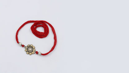 Sangeeta Boochra "925 Sterling Silver Rakhi: Timeless Bond"