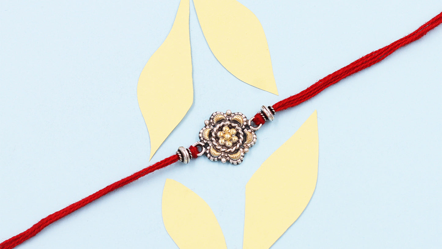 Sangeeta Boochra "925 Sterling Silver Rakhi: Timeless Bond"