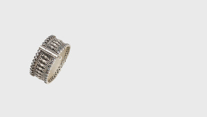 Radiant Splendor: Handcrafted Silver Bangle by Sangeeta Boochra