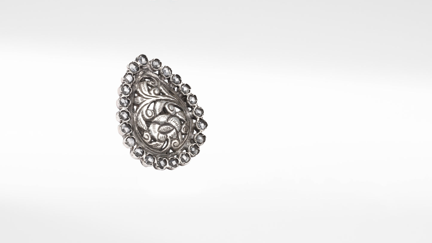 Silver Inaya Engraving Ring