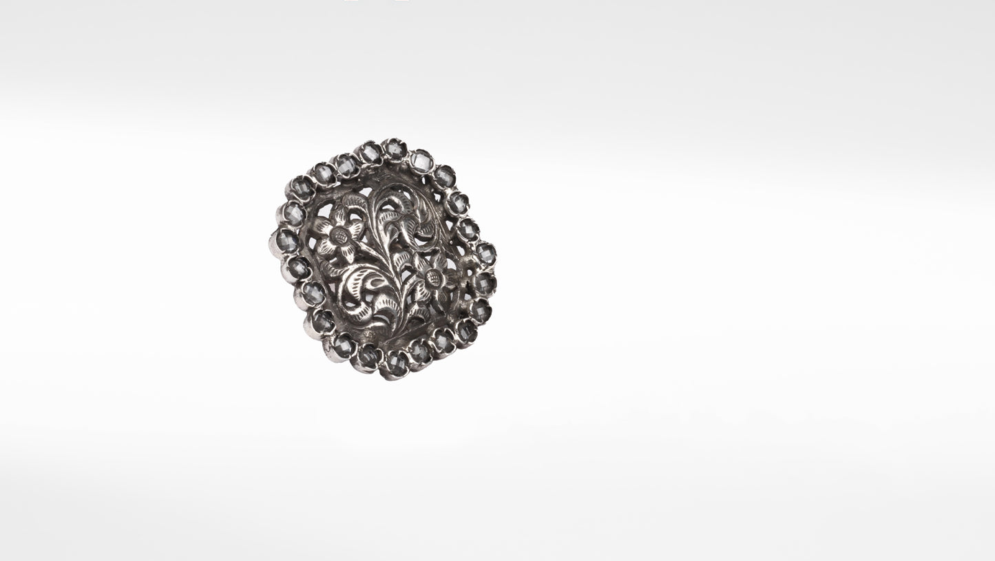 Silver Shanaya Engraving Ring