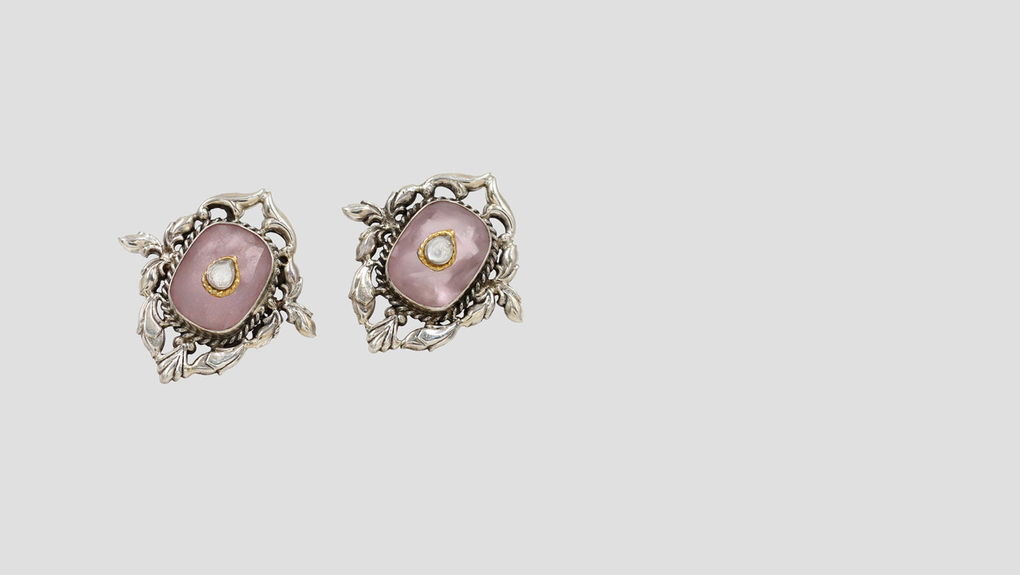 Classic Simplicity: Sangeeta Boochra Handcrafted Silver Studs