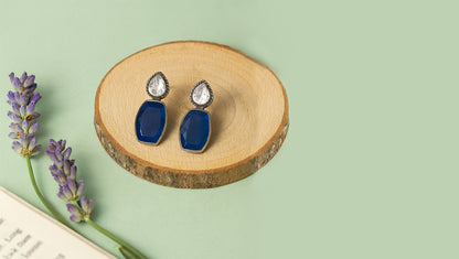 Sangeeta Boochra Classic Silver Earrings