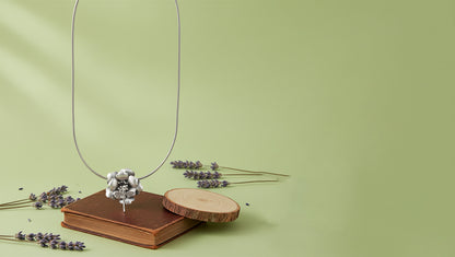 Sangeeta Boochra Handcrafted Silver Flower Pendant
