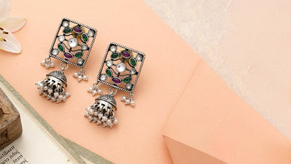 Sangeeta Boochra Traditional Kundan & Pearl Drop Earrings