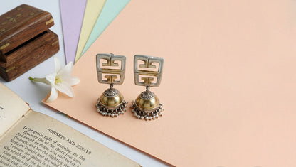 Sangeeta Boochra Artisan Dual-Plated Statement Earrings