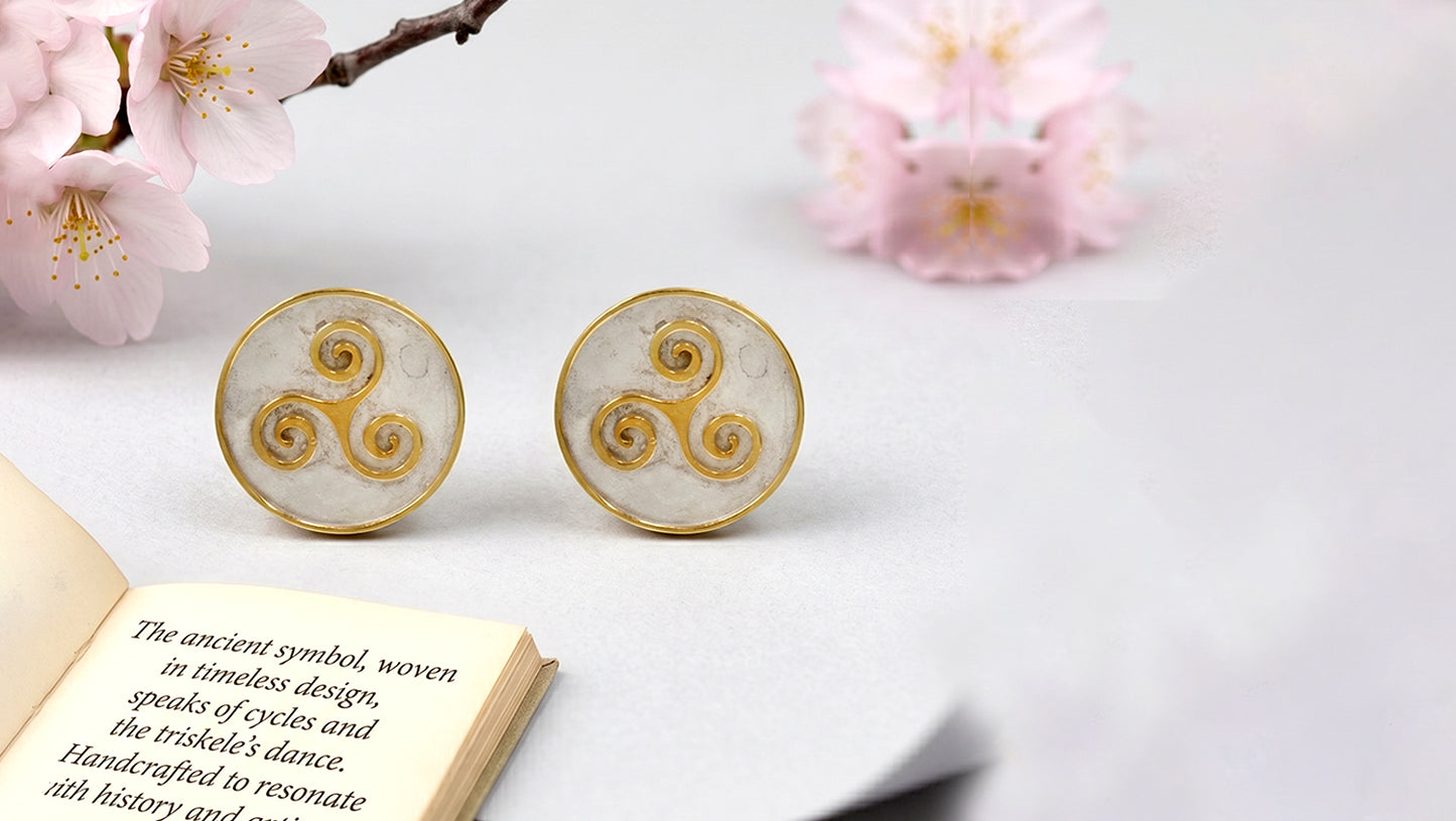 Sangeeta Boochra Minimal Dual Tone Statement Studs