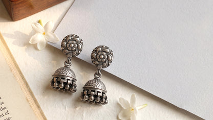 Sangeeta Boochra Traditional Floral Jhumka Earrings