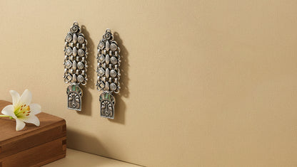 Sangeeta Boochra Handcrafted Heritage Silver Earrings