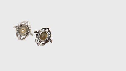 Timeless Grace: Sangeeta Boochra Handcrafted Silver Studs