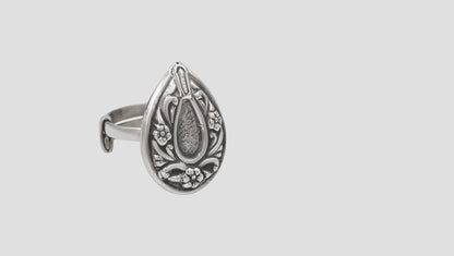 Floral Heritage Silver Ring by Sangeeta Boochra
