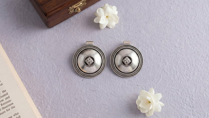 Sangeeta Boochra Tribal Charm Oxidised Silver Studs