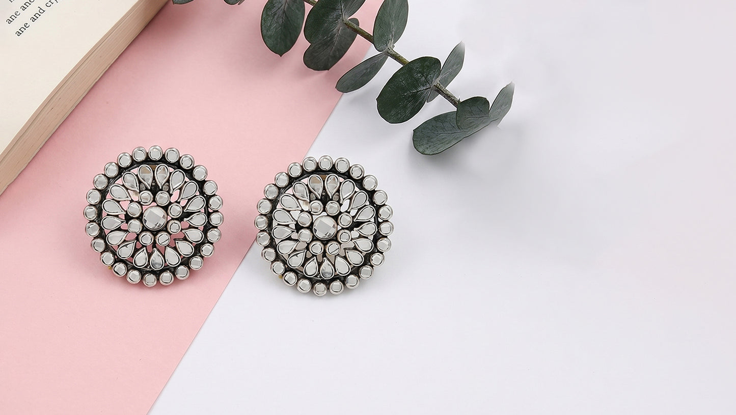 Sangeeta Boochra Artisan Floral Stud