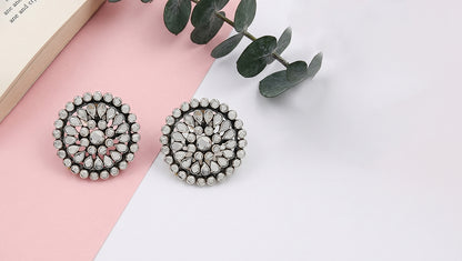 Sangeeta Boochra Artisan Floral Stud