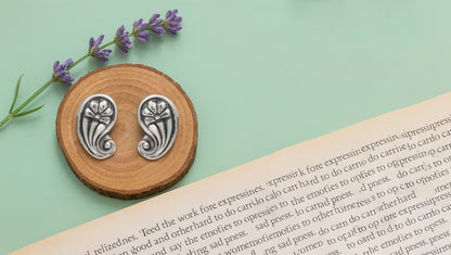 Sangeeta Boochra Handcrafted Oxidised Silver Studs