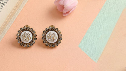 Sangeeta Boochra Heritage Silver Stud Earrings