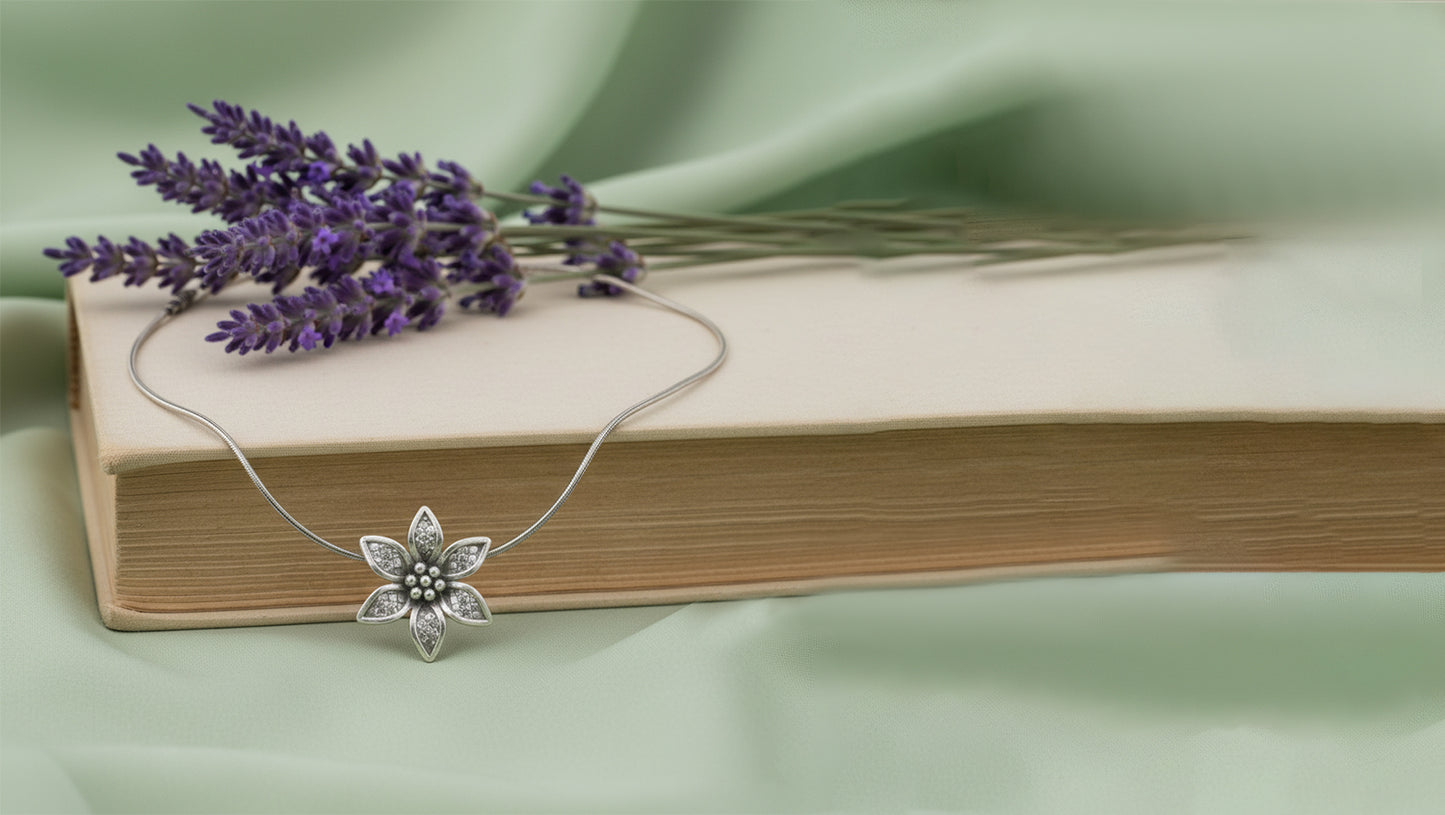 Vintage Textured Flower Charm Pendant – Sangeeta Boochra