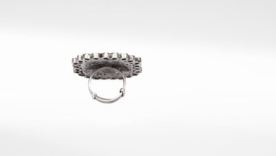Silver Shanaya Engraving Ring