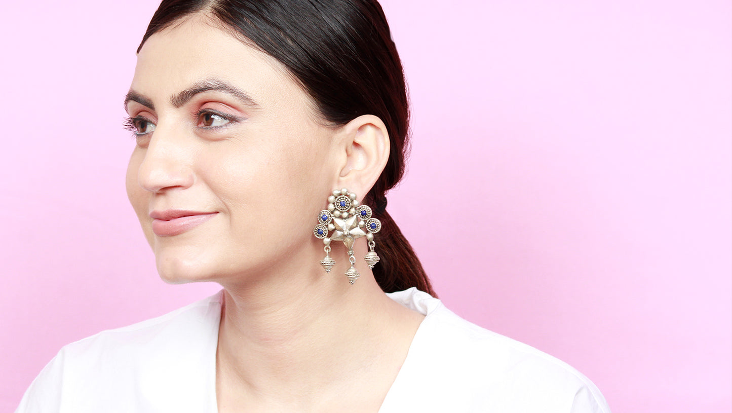 Sangeeta Boochra Silver Earrings