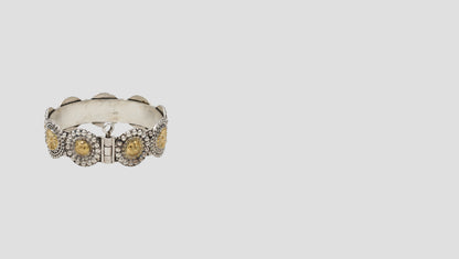 Gilded Grace: Sangeeta Boochra Dual-Tone Statement Bangle