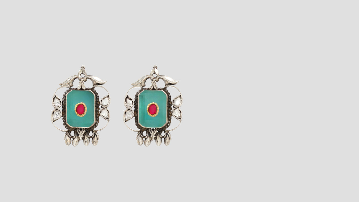 Signature Grace: Sangeeta Boochra Silver Handcrafted Studs