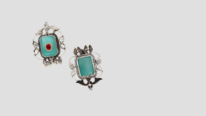 Signature Grace: Sangeeta Boochra Silver Handcrafted Studs