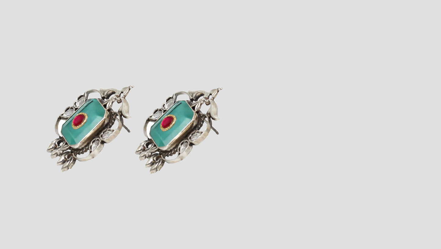 Signature Grace: Sangeeta Boochra Silver Handcrafted Studs