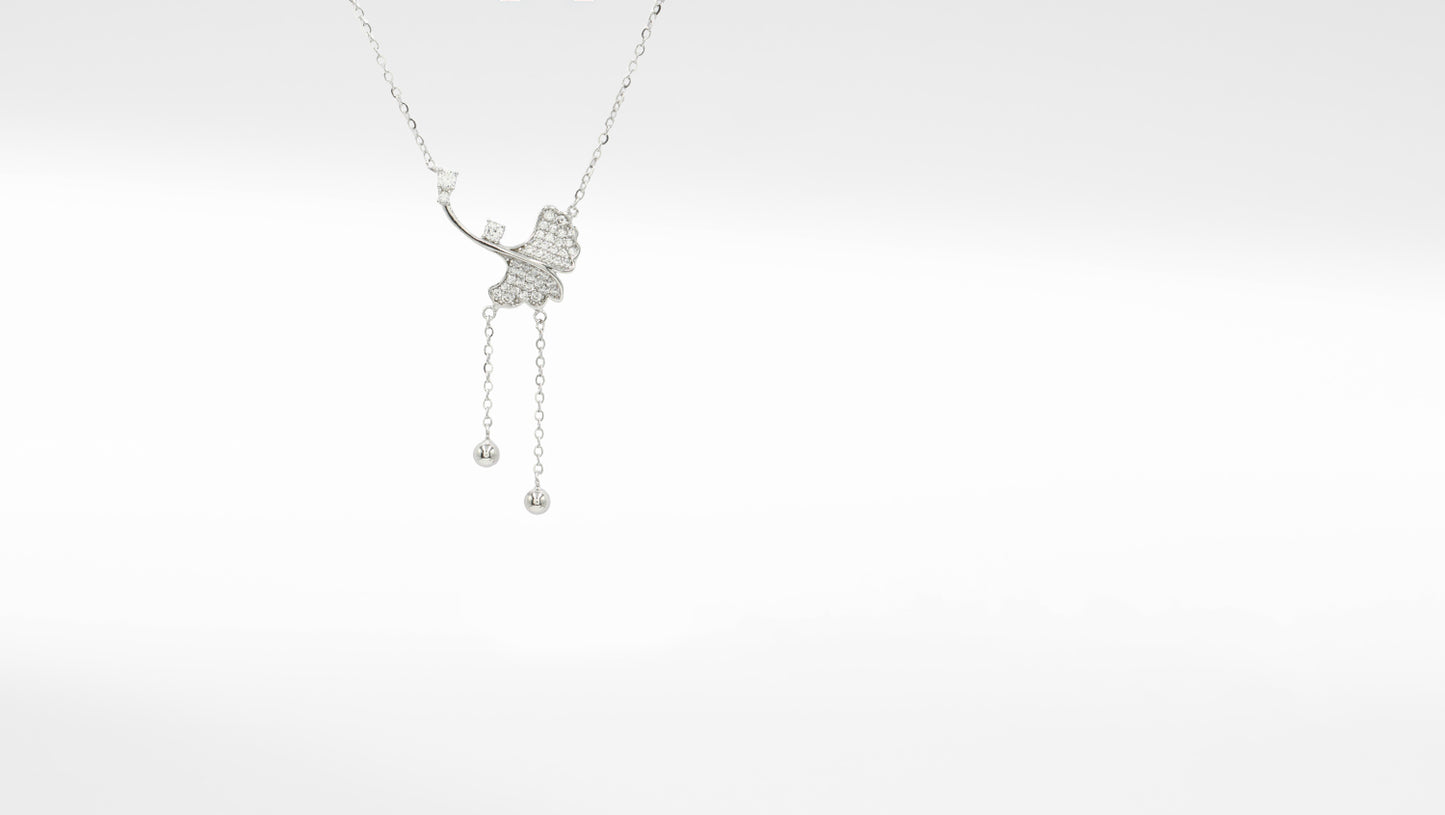 Sangeeta Boochra CZ Studded Sterling Silver Pendant with Chain