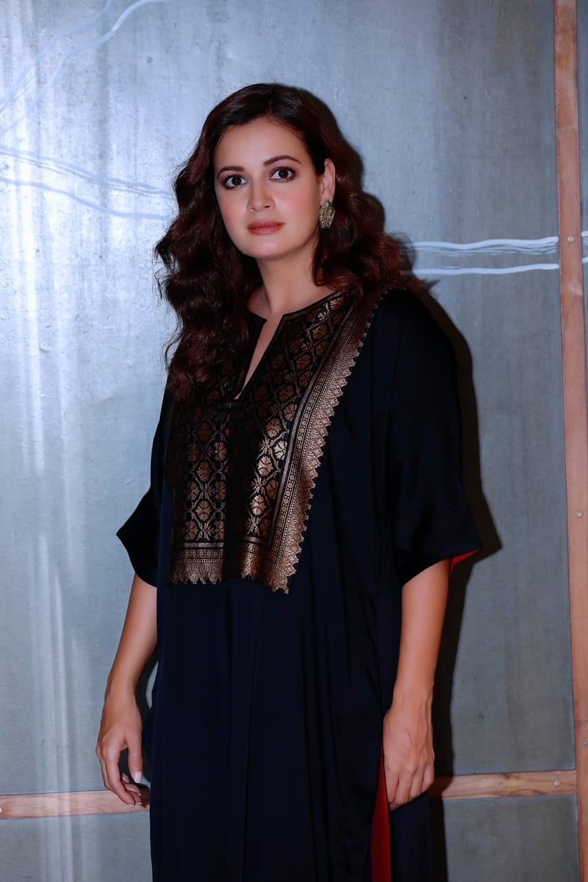 Dia Mirza in 24k Gold Plated Silver Earrings