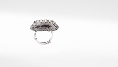 Silver Alina Engraving Ring