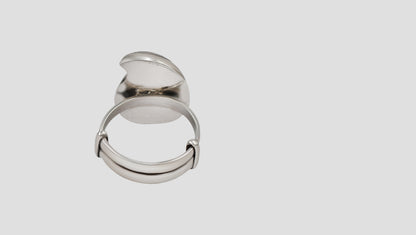 Sangeeta Boochra Ethnic Bohemian Floral Silver Ring