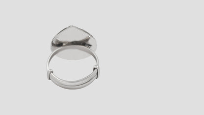 Floral Heritage Silver Ring by Sangeeta Boochra
