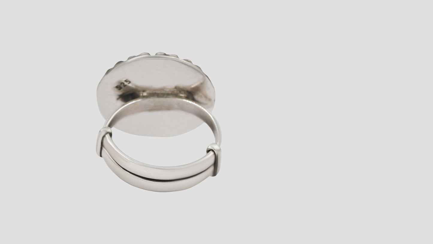 Heritage Style Oxidised Silver Ring – Sangeeta Boochra Collection