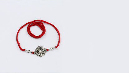 Sangeeta Boochra "925 Sterling Silver Rakhi: Timeless Bond"