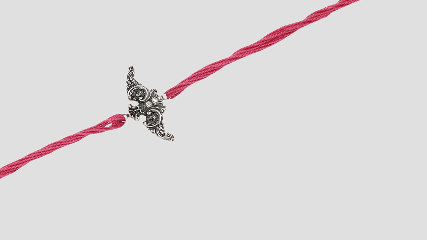 Sangeeta Boochra Signature Silver Rakhi