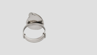 Sangeeta Boochra Handcrafted Tribal Peacock Silver Ring