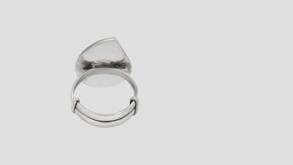 Sangeeta Boochra Vintage Paisley Motif Silver Ring