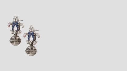 Elegant Heritage Silver Dangler Earrings