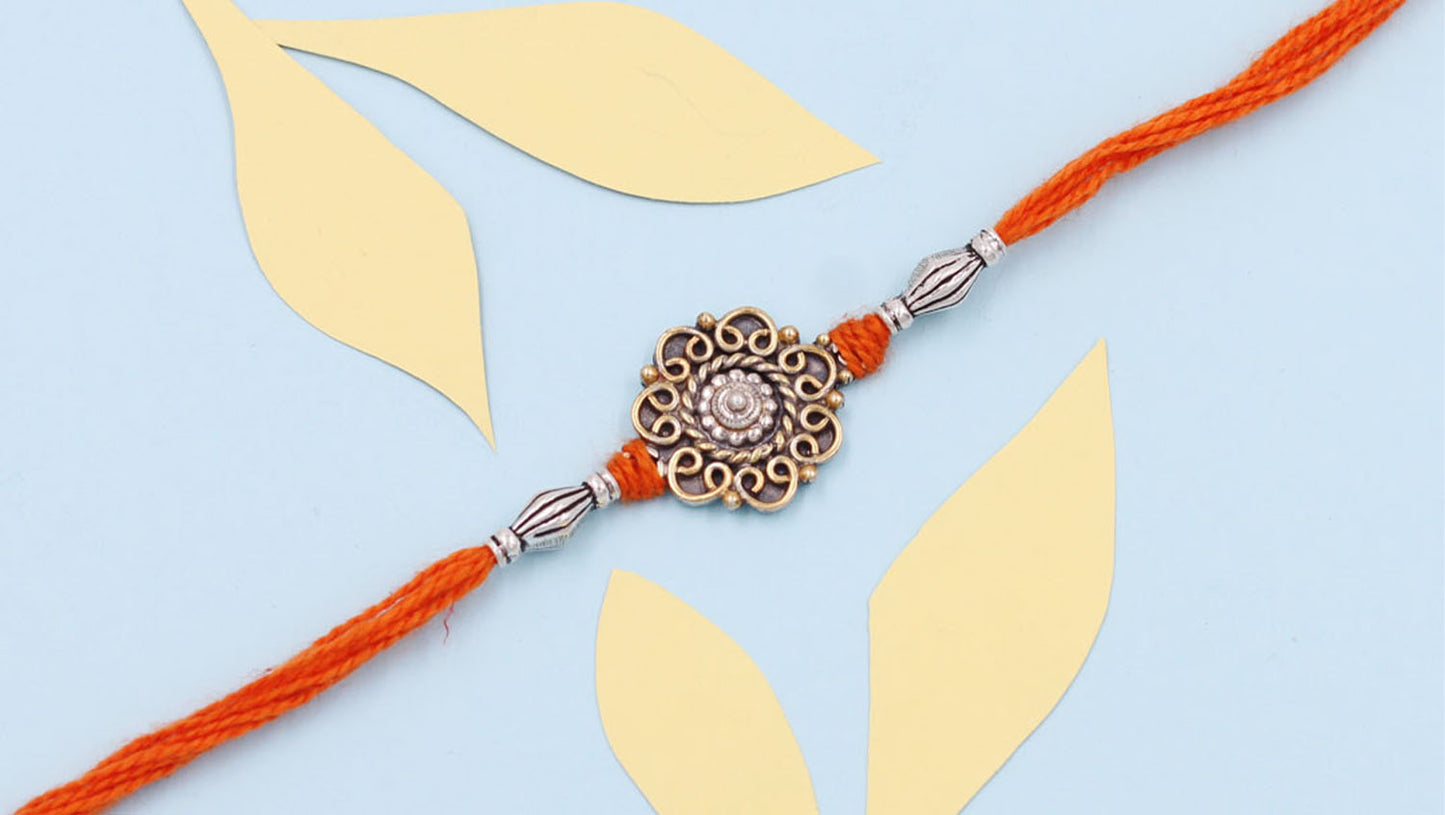 Sangeeta Boochra "925 Sterling Silver Rakhi: Timeless Bond"