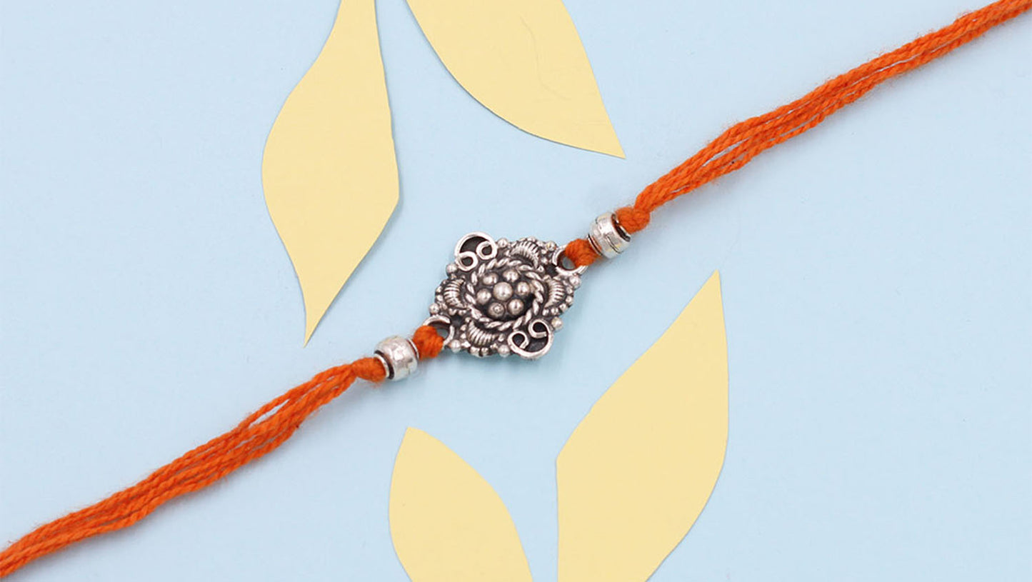 Sangeeta Boochra "925 Sterling Silver Rakhi: Timeless Bond"