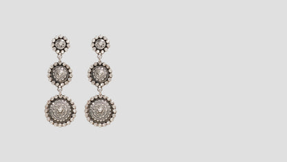 "Artisan Drops: Sangeeta Boochra’s Signature Silver Hanging Earrings "