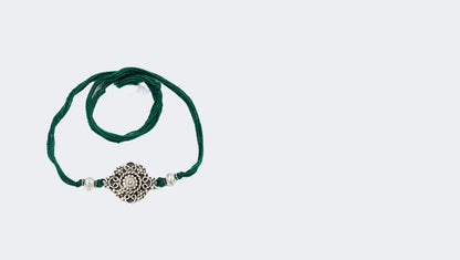 Sangeeta Boochra "925 Sterling Silver Rakhi: Timeless Bond"