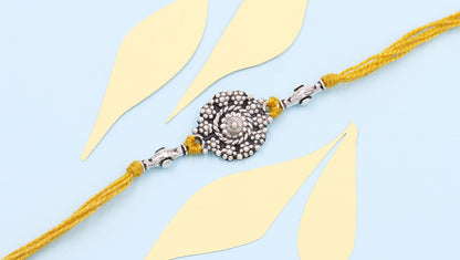 Sangeeta Boochra "925 Sterling Silver Rakhi: Timeless Bond"