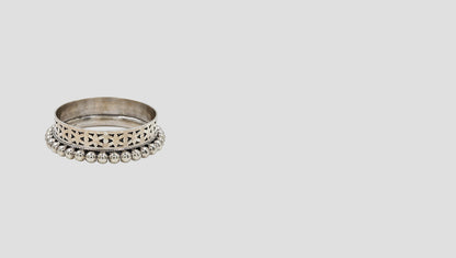 Timeless Allure: Sangeeta Boochra Artisan Silver Bangle
