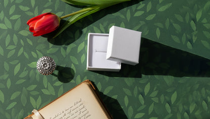 Handcrafted Floral Motif Oxidised Silver Ring – Sangeeta Boochra