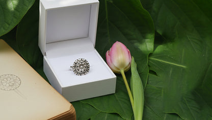 Heritage Style Oxidised Silver Ring – Sangeeta Boochra Collection