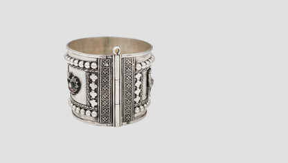 Sangeeta Boochra Handcrafted Tribal Silver Bangle